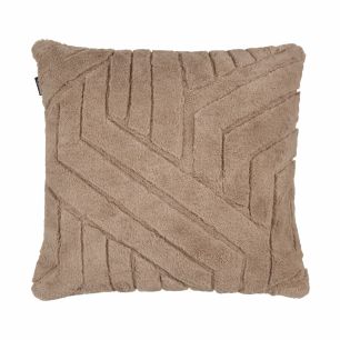 Coussin Lignes Abstraites Taupe 45x45cm
