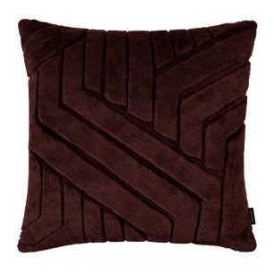 Kissen Abstrakte Linien Braun 45x45cm