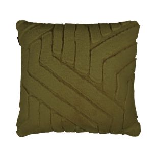 Coussin Lignes Abstraites Vert 45x45cm