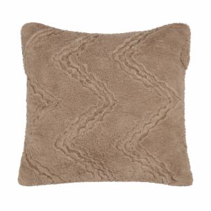 Kissen Zickzack Taupe 45x45cm