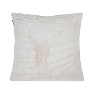 Coussin Feuilles Blanc Casse 45x45cm