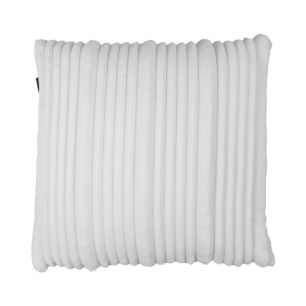 Coussin Rayures Blanc Casse 45x45cm