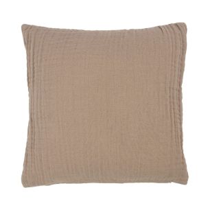 Nova Kissen Musselin taupe 45x45cm