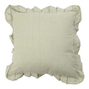 Cushion Nina stripe green 45x45cm