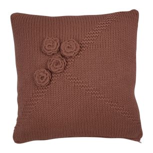 Rose kussen roze 45x45cm 