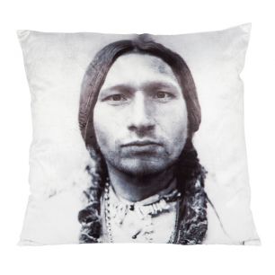Native kussen zwart wit 45x45cm 