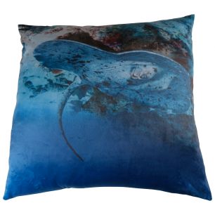 Photoprint kussen blauw 45x45cm 