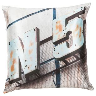 No.5 kussen blauw 45x45cm (8 rings)