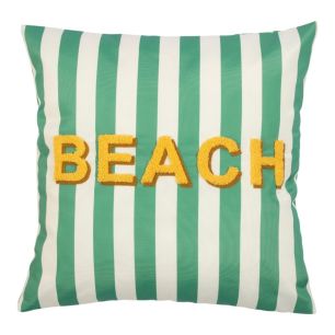 Cushion Outdoor Beach striped green/white  45 x45 cm 