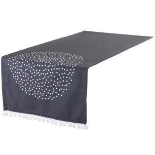 Donja Chemin de table anthracite 42x150cm 