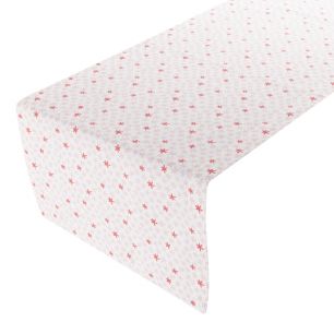 Pretty Star Tafelloper rood 50x140cm 