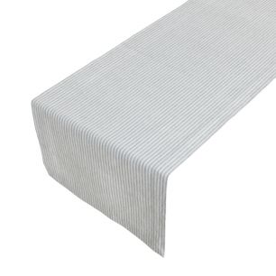 Medium Fine Stripe Tischläufer dunkel Grau 50x140cm 