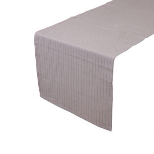Pinstripe Tischläufer Silber Grau 50x140cm 
