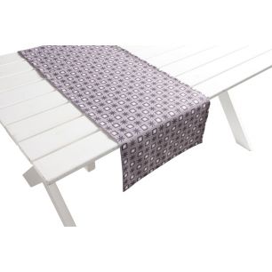 Luna Outdoor Tafelloper taupe/grijs 42x145cm 