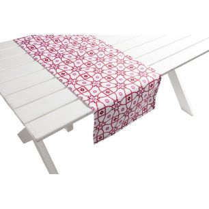 Mila Outdoor Tafelloper rood/roze 42x145cm 