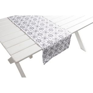 Mila Outdoor Tafelloper taupe/grijs 42x145cm 