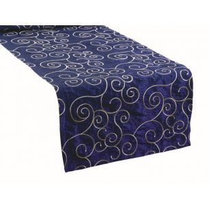 Florence Tafelloper blauw 43x240cm 