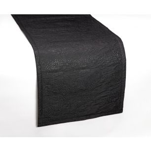 Elise Tafelloper zwart 42x220cm 