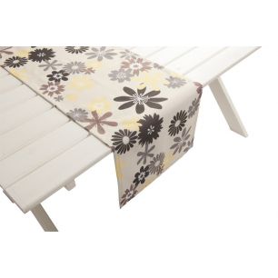 Capri Outdoor Tablerunner grey yellow 42x145cm 