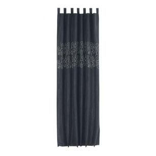 Florence Curtain black 140x245cm 