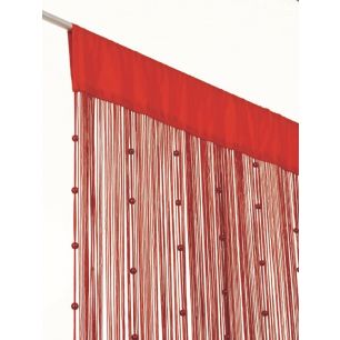 Helena Pearls Fadenvorhang Rot/Rot 90x250cm 