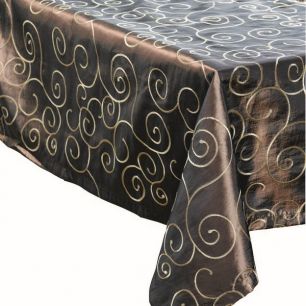Florence Tablecloth Textile brown 140x140cm 