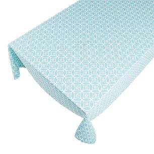 Crossed Circles Tischdecke Tekstil nile Blau 140x250cm 