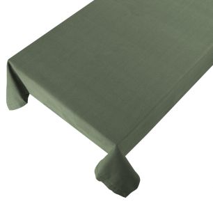 Indi Tafelkleed Textiel army groen 140x250cm 