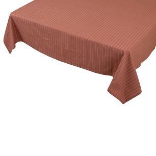 Pinstripe Tischdecke Tekstil cafe braun 140x300cm 