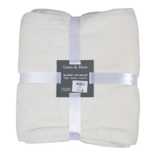 Plaid Marmaris Blanc Casse 140x200cm