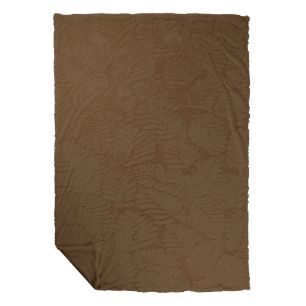 Plaid Leafs Taupe 140x200cm