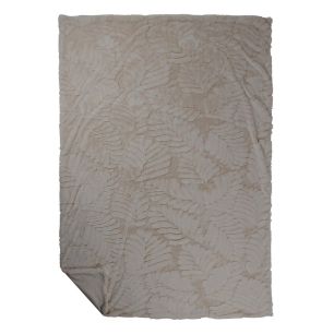 Plaid Leafs Grey 140x200cm