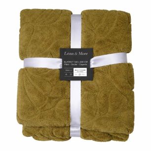 Plaid Feuilles Vert 140x200cm