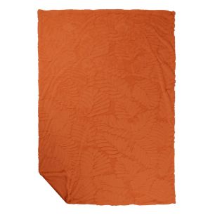 Plaid Leafs Orange 140x200cm