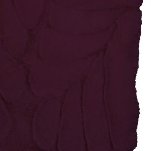 Plaid Leafs Purple 140x200cm