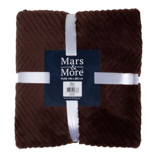 Plaid Strepen Bruin 140x200cm