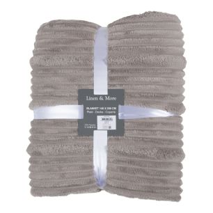 Plaid Strepen Grijs 140x200cm