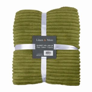 Plaid Streifen Grun 140x200cm