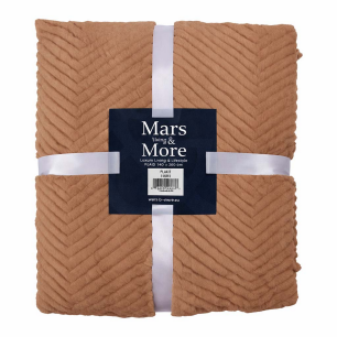 Plaid Visgraat Taupe 140x200cm