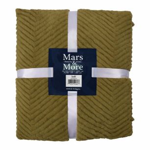 Plaid Chevrons Vert 140x200cm