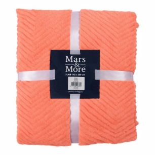 Plaid Fischgratmuster Rosa 140x200cm