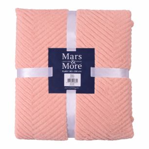 Plaid Herringbone Pink XL 200x240cm