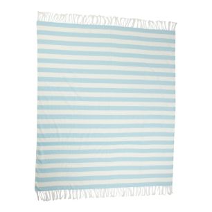 Plaid rayures bleu 150x200cm