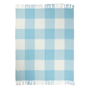 Plaid blocs bleu 150x200cm