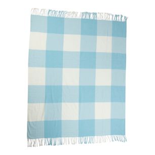 Plaid blocs bleu 150x200cm