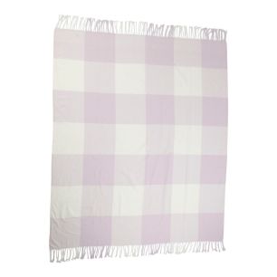 Plaid blocs violet 150x200cm