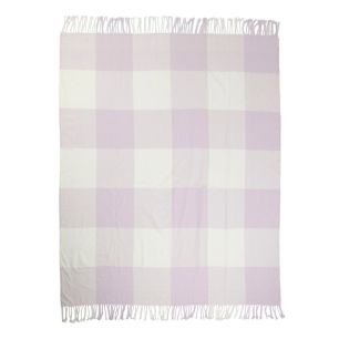 Plaid blocs violet 150x200cm