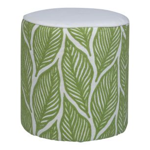 Lilou Pouf Blatt Grün 40x40x45cm