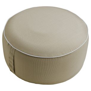 St. Maxime Outdoor taupe Pouf 55 round x 25 cm high