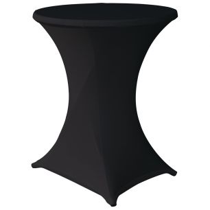 Torino Stretch Bar Tablecover black d90cmxh130cm 